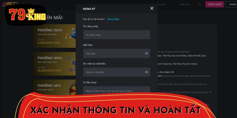 Xác Nhận Thông Tin Và Hoàn Tất Thủ Tục Đăng Ký NBET