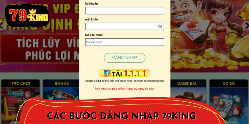 Thực hiện theo các bước đơn giản để đăng nhập thành công.